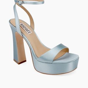Badgley Mischka Caia 120MM Satin Platform Sandals
